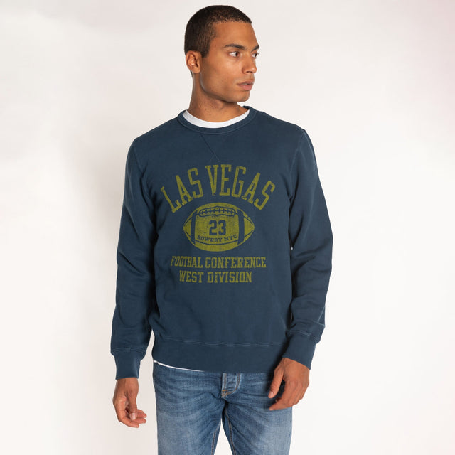 MAN'S "LAS VEGAS" CREWNECK COMBED SWEAT - Bowery NYC