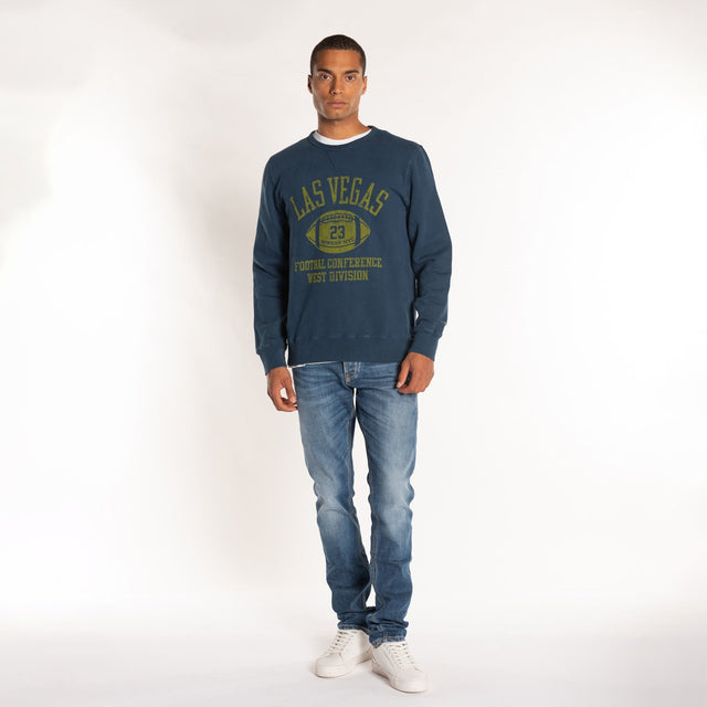 MAN'S "LAS VEGAS" CREWNECK COMBED SWEAT - Bowery NYC