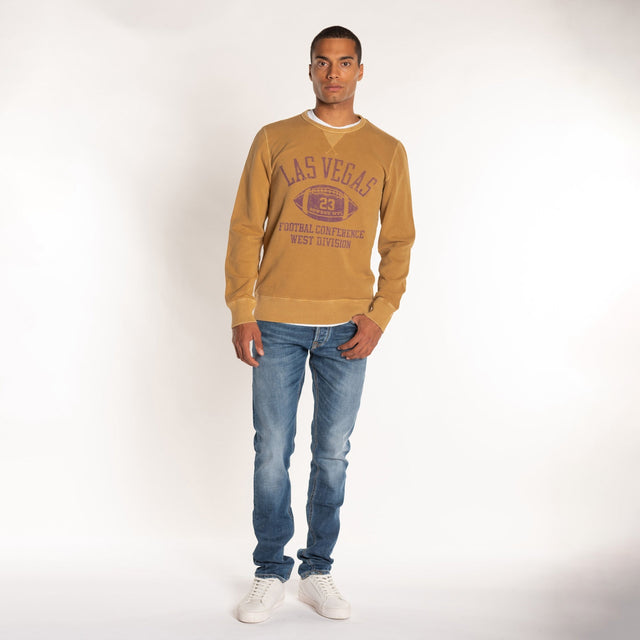 MAN'S "LAS VEGAS" CREWNECK COMBED SWEAT - Bowery NYC
