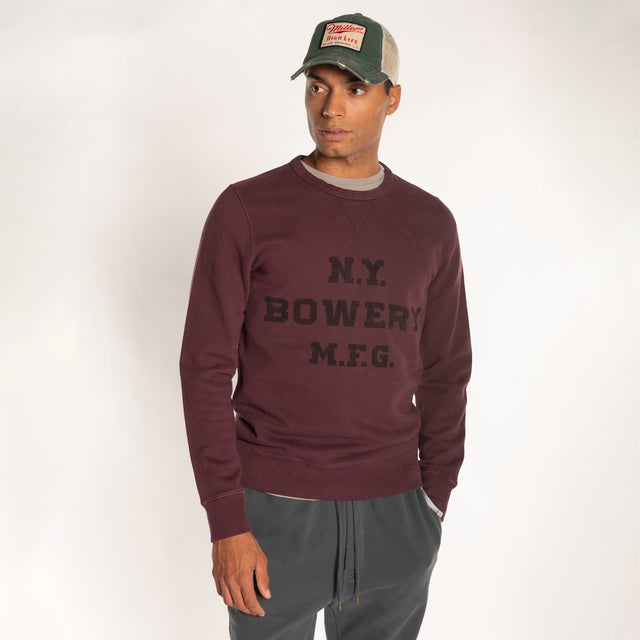 MAN'S "N.Y. BOWERY" WORN IN COMBED SWEAT - Bowery NYC