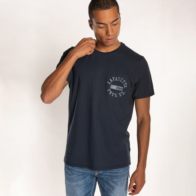 MAN'S "LAFAYETTE" S/S CREWNECK TSHIRT - VINTAGE JERSEY