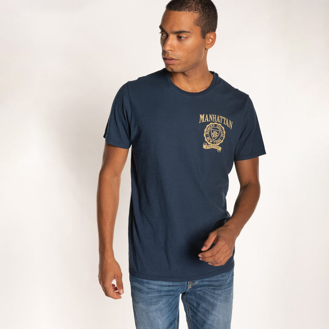 MAN'S "MANHATTAN CUORE" S/S CREWNECK TSHIRT - SLUB JERSEY