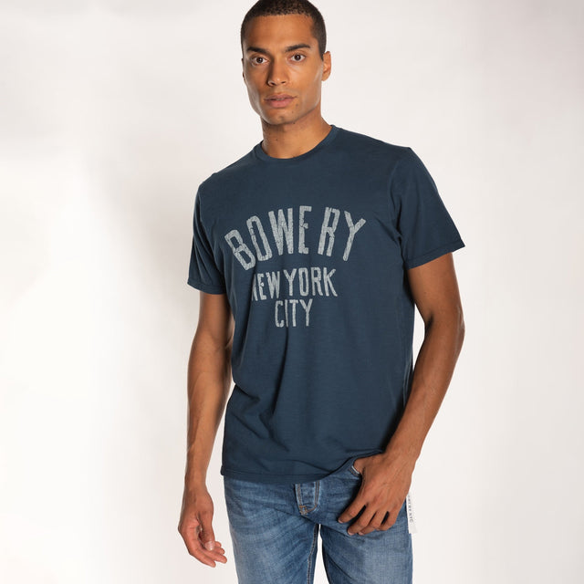 MAN'S "BOWERY NYC" S/S CREWNECK TSHIRT - SLUB JERSEY