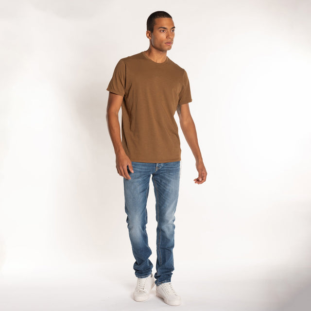 MAN'S ESSENTIAL S/S CREWNECK TSHIRT - SLUB JERSEY - Bowery NYC
