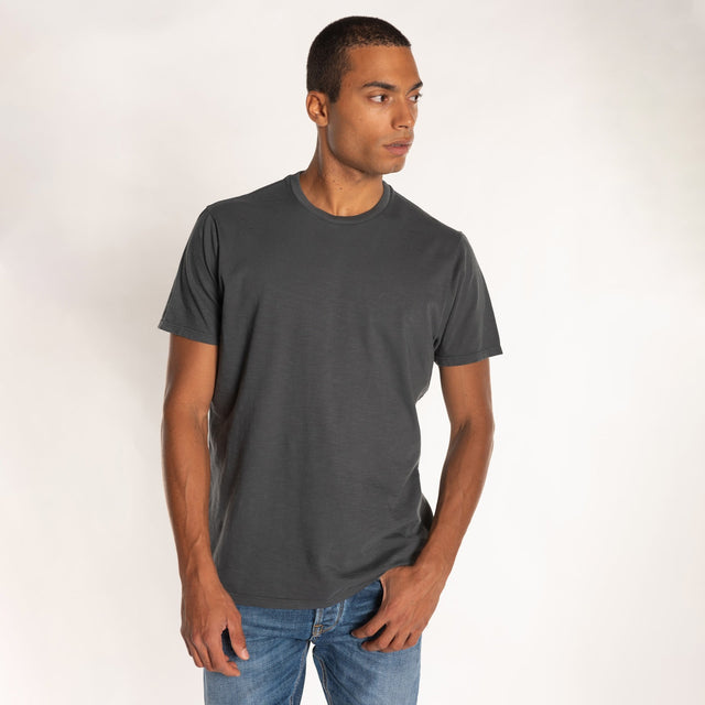 MAN'S ESSENTIAL S/S CREWNECK TSHIRT - SLUB JERSEY - Bowery NYC