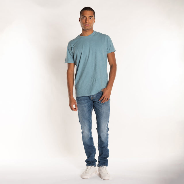 MAN'S ESSENTIAL S/S CREWNECK TSHIRT - SLUB JERSEY - Bowery NYC