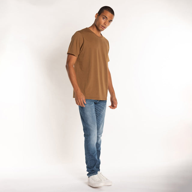 MAN'S ESSENTIAL S/S CREWNECK TSHIRT - HEAVY JERSEY - Bowery NYC