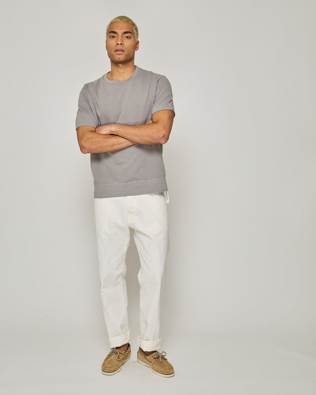 CREW NECK S/S LIGHT SWEAT - RELAXED FIT - Bowery NYC