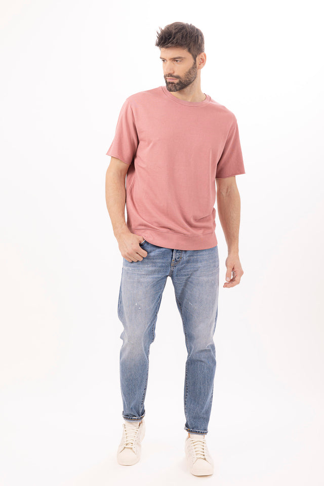 CREW NECK S/S LIGHT SWEAT - RELAXED FIT - Bowery NYC