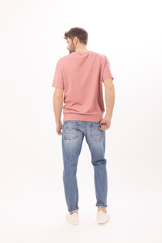 CREW NECK S/S LIGHT SWEAT - RELAXED FIT - Bowery NYC