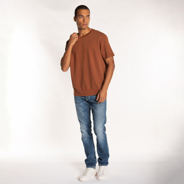CREW NECK S/S LIGHT SWEAT - RELAXED FIT - Bowery NYC