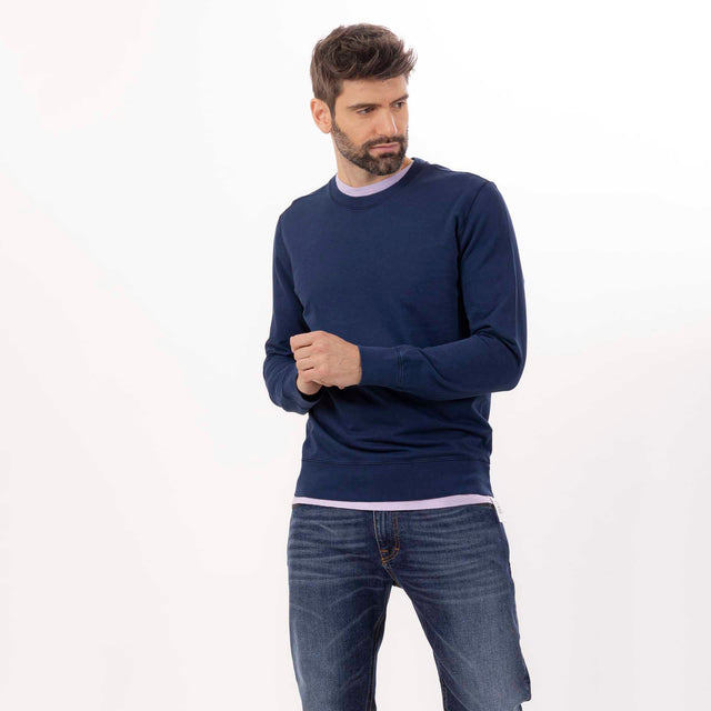 CREW NECK L/S LIGHT SWEAT - RELAXED FIT - Bowery NYC