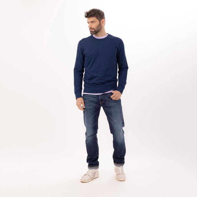 CREW NECK L/S LIGHT SWEAT - RELAXED FIT - Bowery NYC