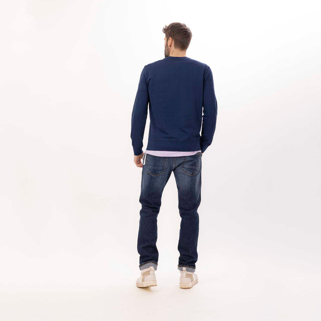 CREW NECK L/S LIGHT SWEAT - RELAXED FIT - Bowery NYC