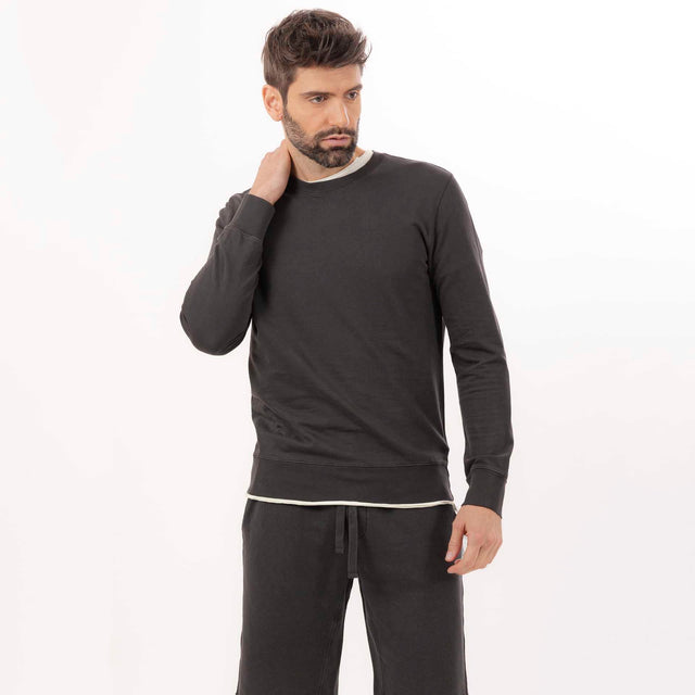 CREW NECK L/S LIGHT SWEAT - RELAXED FIT - Bowery NYC