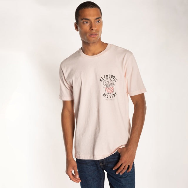 MAN'S "ALFREDO'S" CREW NECK S/S T-SHIRT - HEAVY JERSEY - RELAXED FIT - Bowery NYC