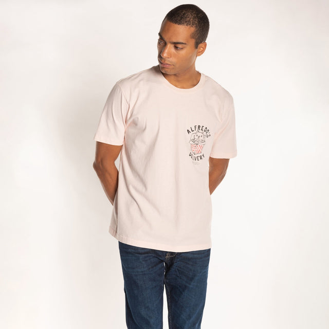 MAN'S "ALFREDO'S" CREW NECK S/S T-SHIRT - HEAVY JERSEY - RELAXED FIT - Bowery NYC