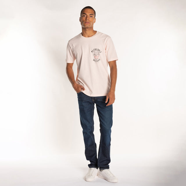 MAN'S "ALFREDO'S" CREW NECK S/S T-SHIRT - HEAVY JERSEY - RELAXED FIT