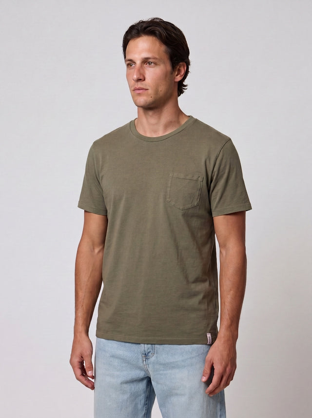 ESSENTIAL T-SHIRT W/ POCKET - SLUB JERSEY