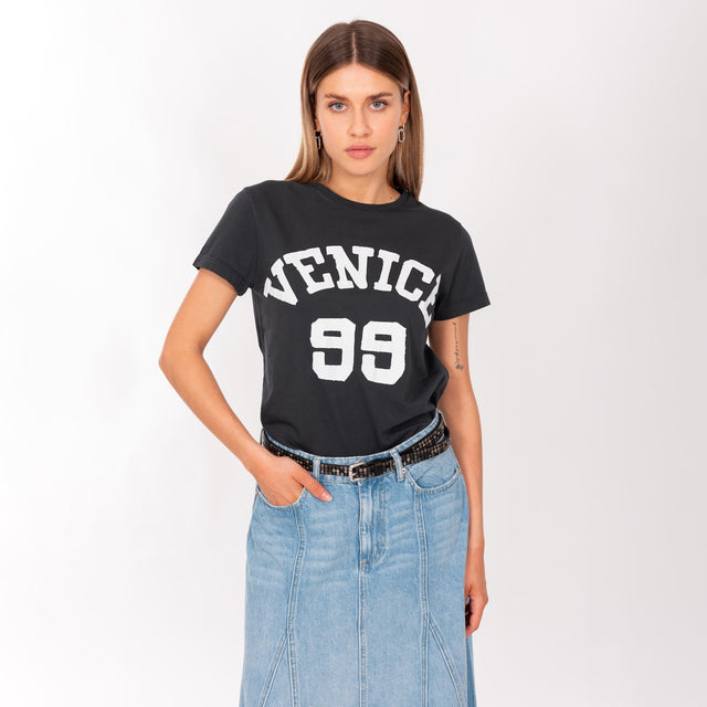 WOMAN'S "VENICE 99" CREW NECK S/S T-SHIRT - VINTAGE JERSEY - REGULAR FIT - Bowery NYC
