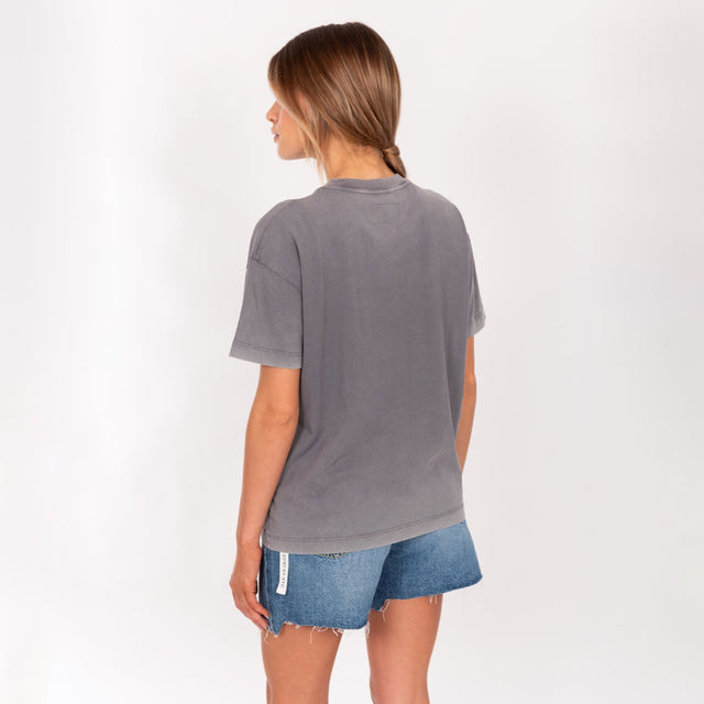 WOMAN'S "ROCK & ROLL" CREW NECK S/S T-SHIRT - SOFT JERSEY - BOY FIT - Bowery NYC