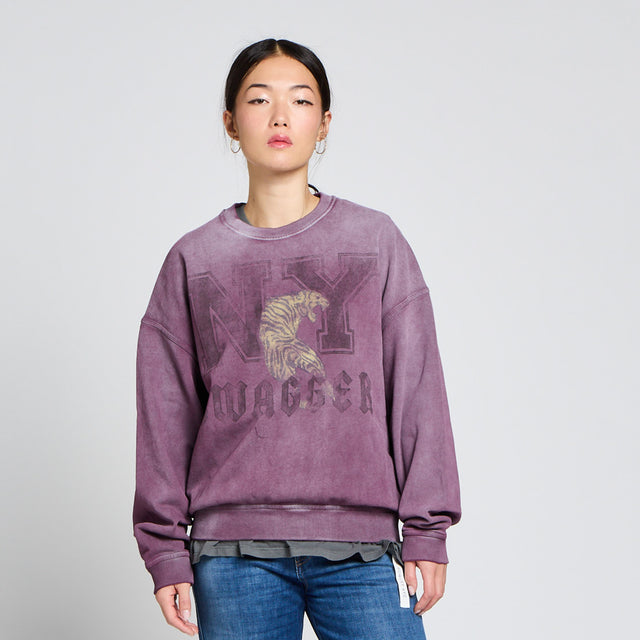 NY SWAGGER GRAPHIC BRUSHED SWEAT - Bowery NYC
