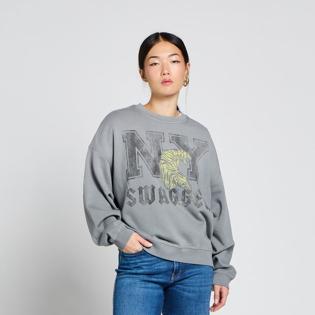 NY SWAGGER GRAPHIC BRUSHED SWEAT - Bowery NYC