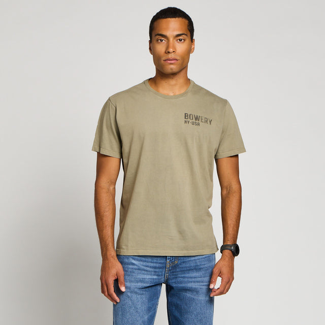 BOWERY NY GRAPHIC T-SHIRT - VINTAGE JERSEY - Bowery NYC