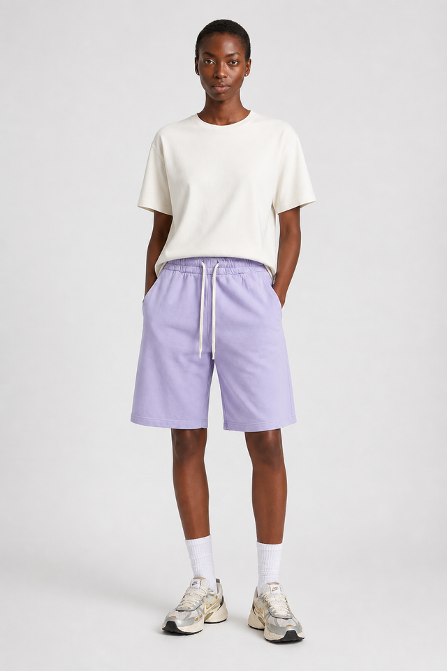ESSENTIAL BERMUDA SHORTS - LIGHT SWEAT - Bowery NYC