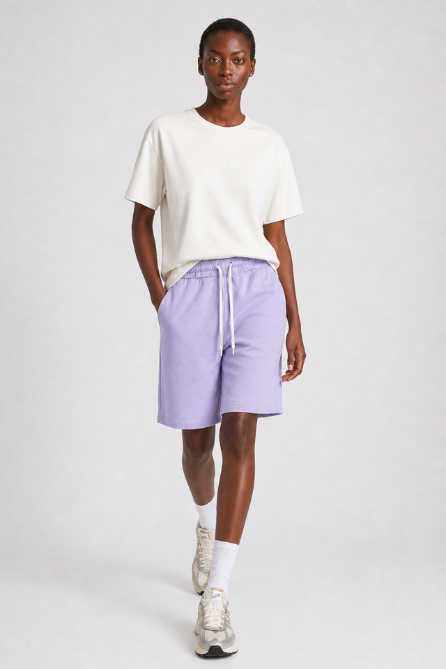 ESSENTIAL BERMUDA SHORTS - LIGHT SWEAT - Bowery NYC