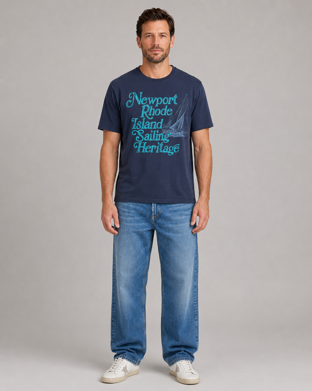NEWPORT RHODE T-SHIRT - VINTAGE JERSEY - Bowery NYC