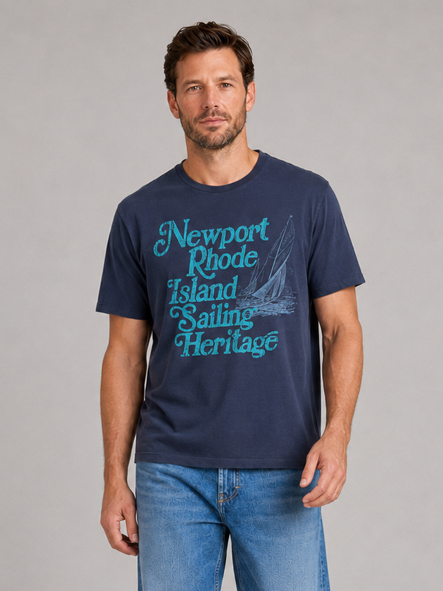 NEWPORT RHODE T-SHIRT - VINTAGE JERSEY - Bowery NYC