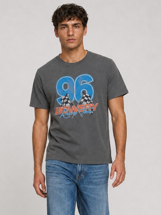 96 BOWERY RACING  T-SHIRT - SLUB JERSEY - Bowery NYC