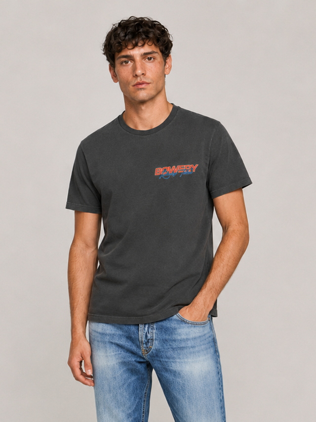 BOWERY RACING  T-SHIRT - SLUB JERSEY - Bowery NYC