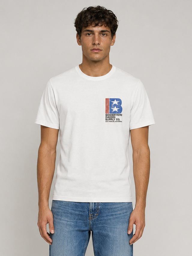 BOWERY NYC RACING SUPPLY  T-SHIRT - SLUB JERSEY - Bowery NYC