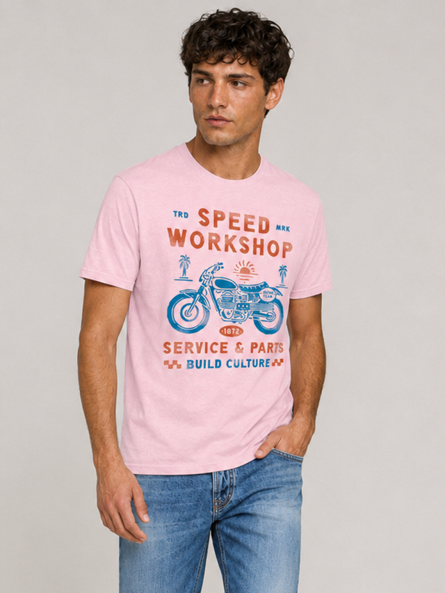 SPEED WORKSHOP  T-SHIRT - SLUB JERSEY - Bowery NYC