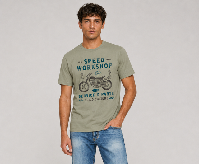 SPEED WORKSHOP  T-SHIRT - SLUB JERSEY