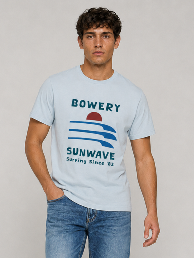 BOWERY SUNWAVE T-SHIRT - SLUB JERSEY - Bowery NYC
