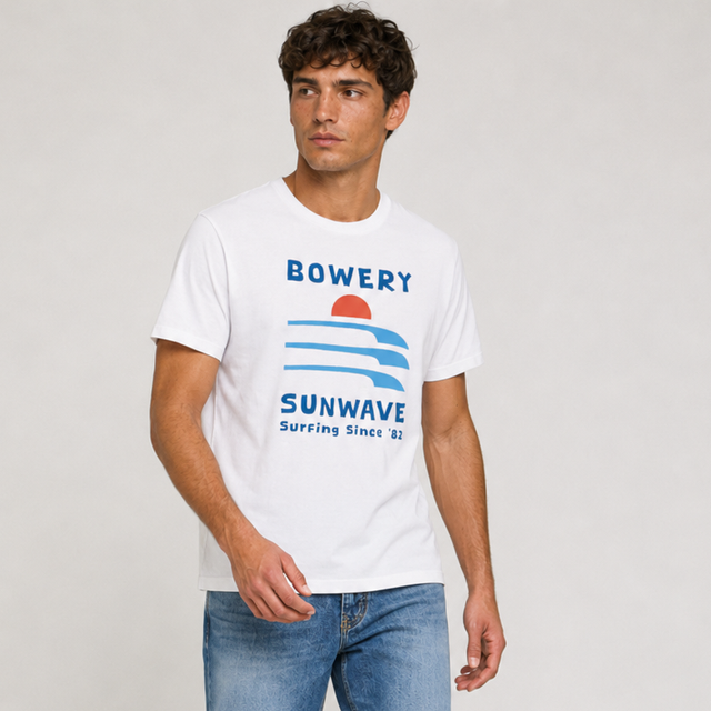 BOWERY SUNWAVE T-SHIRT - SLUB JERSEY - Bowery NYC