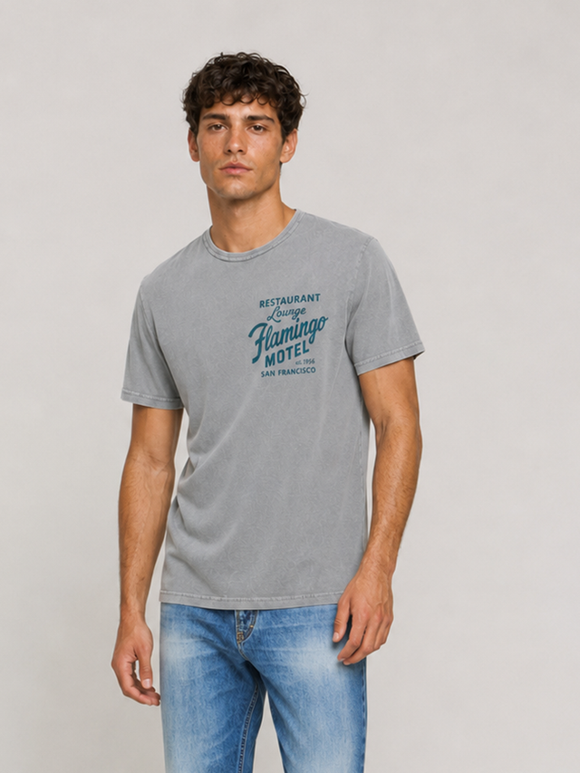 FLAMINGO MOTEL T-SHIRT - SOFT JERSEY - Bowery NYC