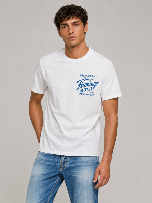FLAMINGO MOTEL T-SHIRT - SOFT JERSEY - Bowery NYC