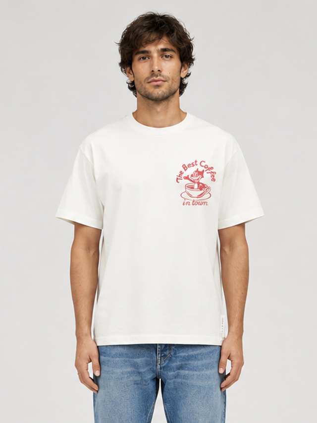 THE BEST COFFEE  T-SHIRT - HEAVY JERSEY