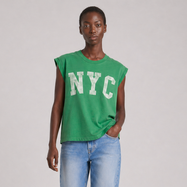 NYC ROLLED UP T-SHIRT - VINTAGE JERSEY - Bowery NYC