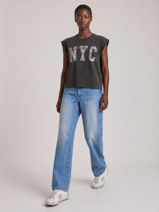 NYC ROLLED UP T-SHIRT - VINTAGE JERSEY - Bowery NYC