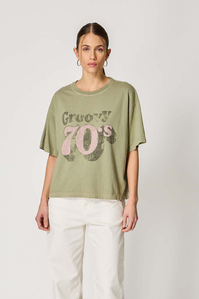 GROOVY 70'S T-SHIRT - VINTAGE JERSEY - Bowery NYC