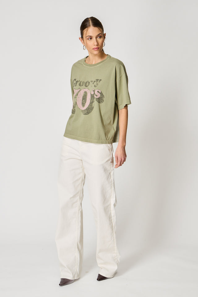 GROOVY 70'S T-SHIRT - VINTAGE JERSEY - Bowery NYC