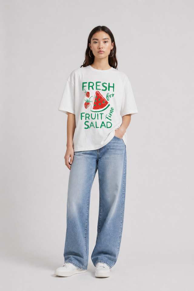 FRESH FRUIT SALAD  T-SHIRT - EXTRA FINE JERSEY - Bowery NYC