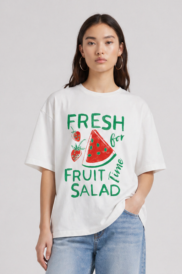 FRESH FRUIT SALAD  T-SHIRT - EXTRA FINE JERSEY - Bowery NYC