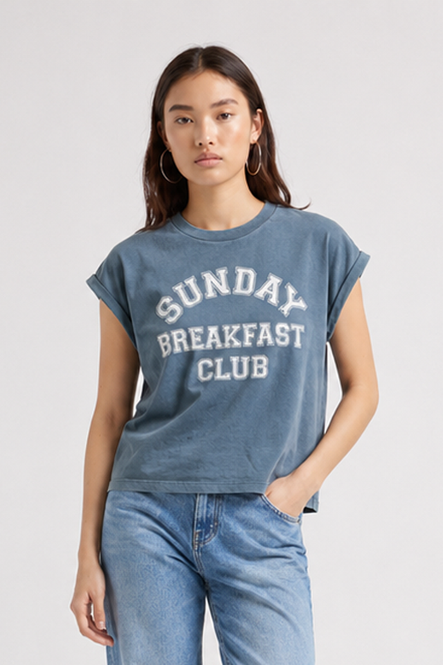 SUNDAY BREAKFAST CLUB  T-SHIRT - SOFT JERSEY - Bowery NYC