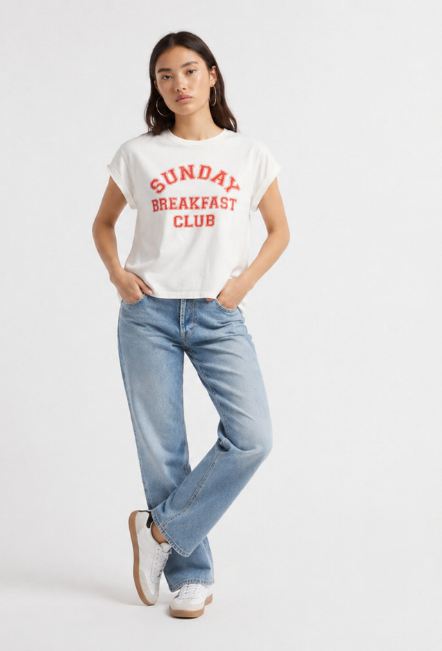SUNDAY BREAKFAST CLUB  T-SHIRT - SOFT JERSEY - Bowery NYC